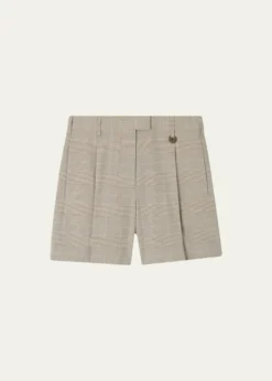 BurberryRaina Glen Plaid Wool Shorts