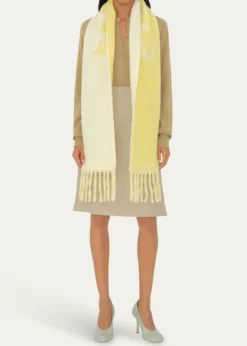 BurberryReversible Fringe Wool Scarf