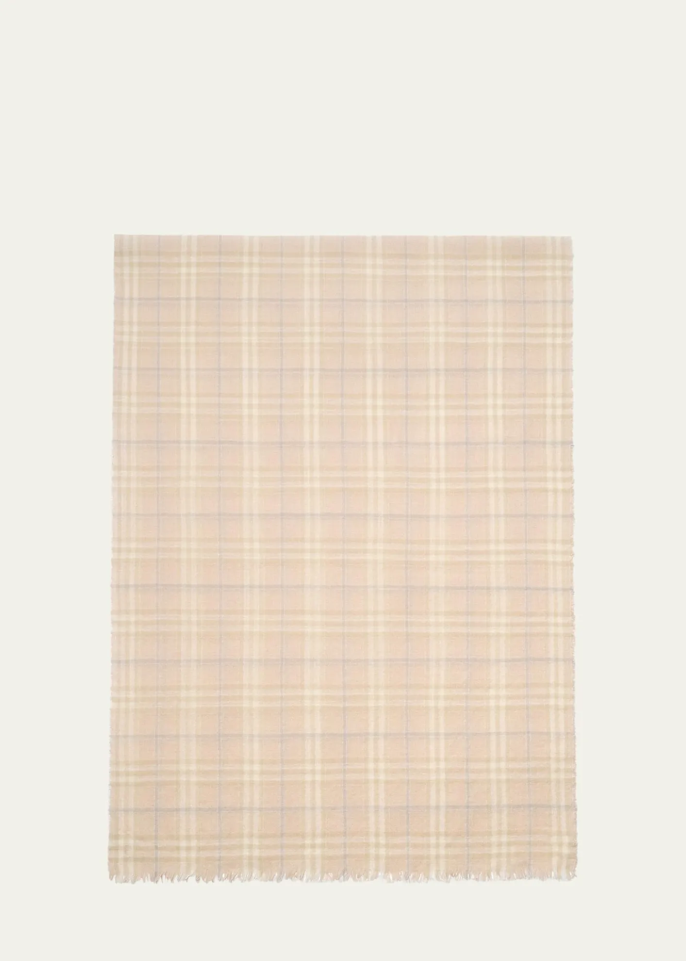 BurberrySequined Check Wool Silk-Blend Scarf