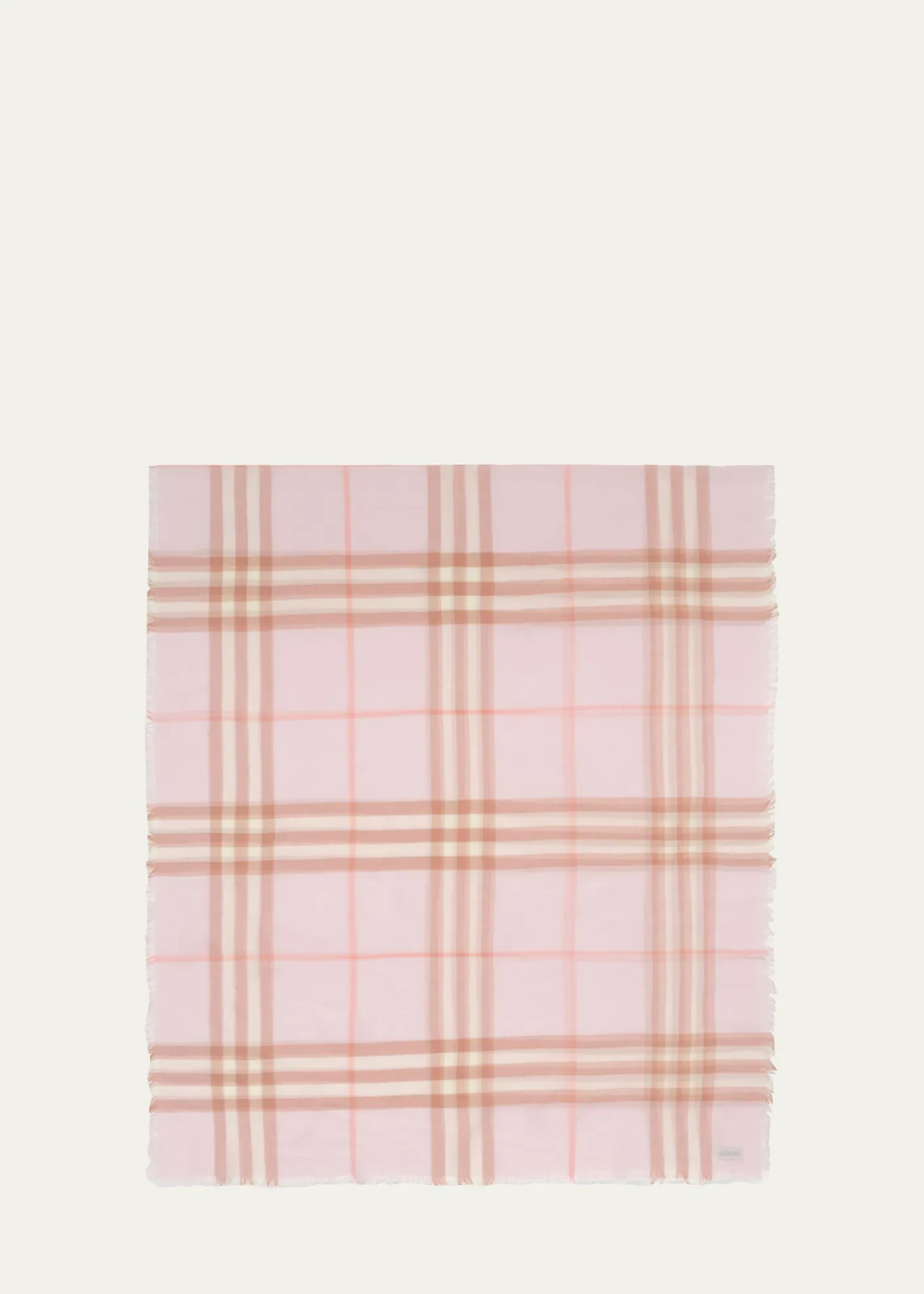 BurberryWide Check Wool Scarf