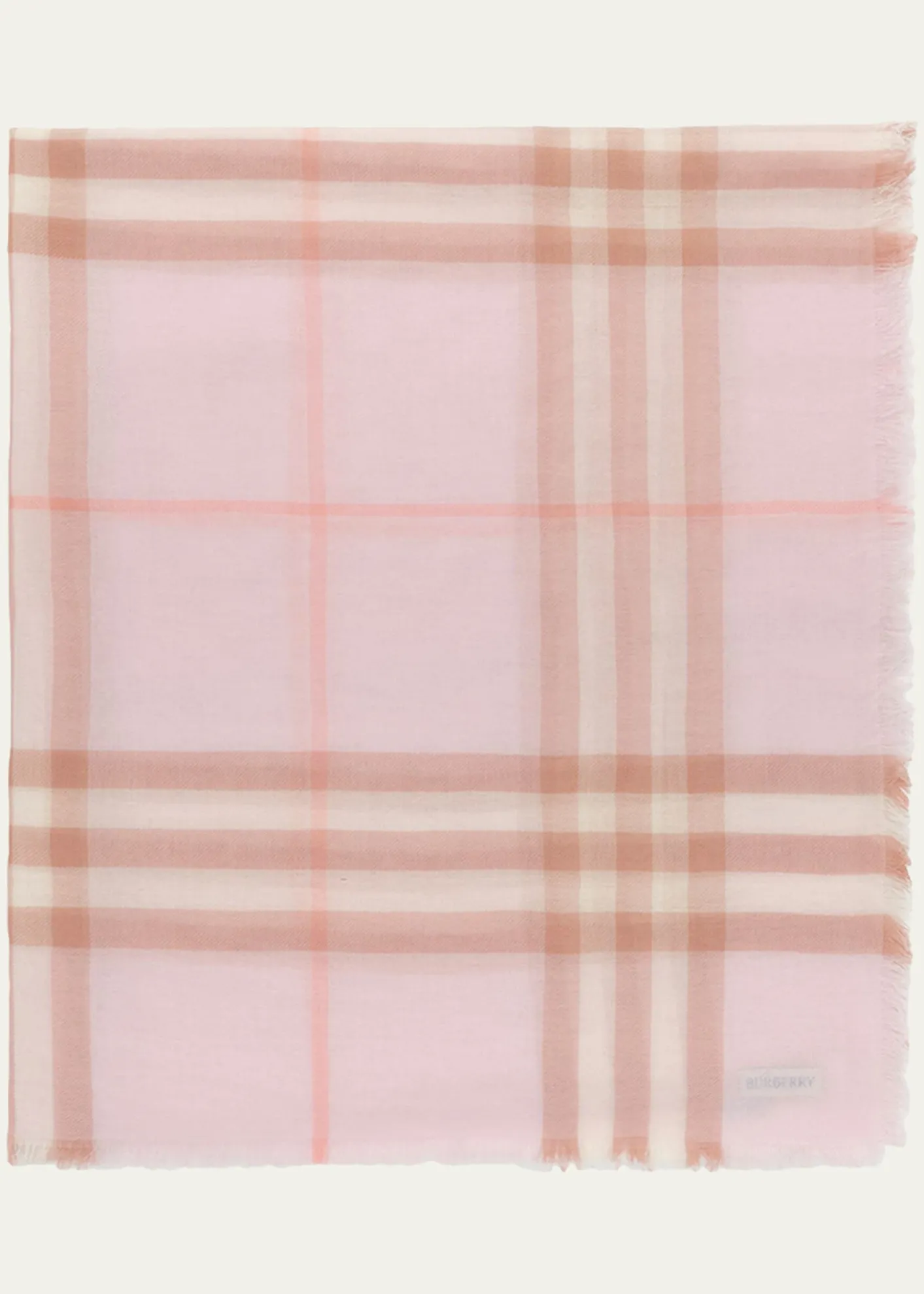 BurberryWide Check Wool Scarf