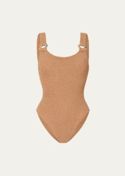 Burberryx Hunza G Domino One-Piece Swimsuit