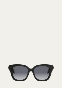 BVLGARISerpenti Forever 55mm Acetate Butterfly Sunglasses