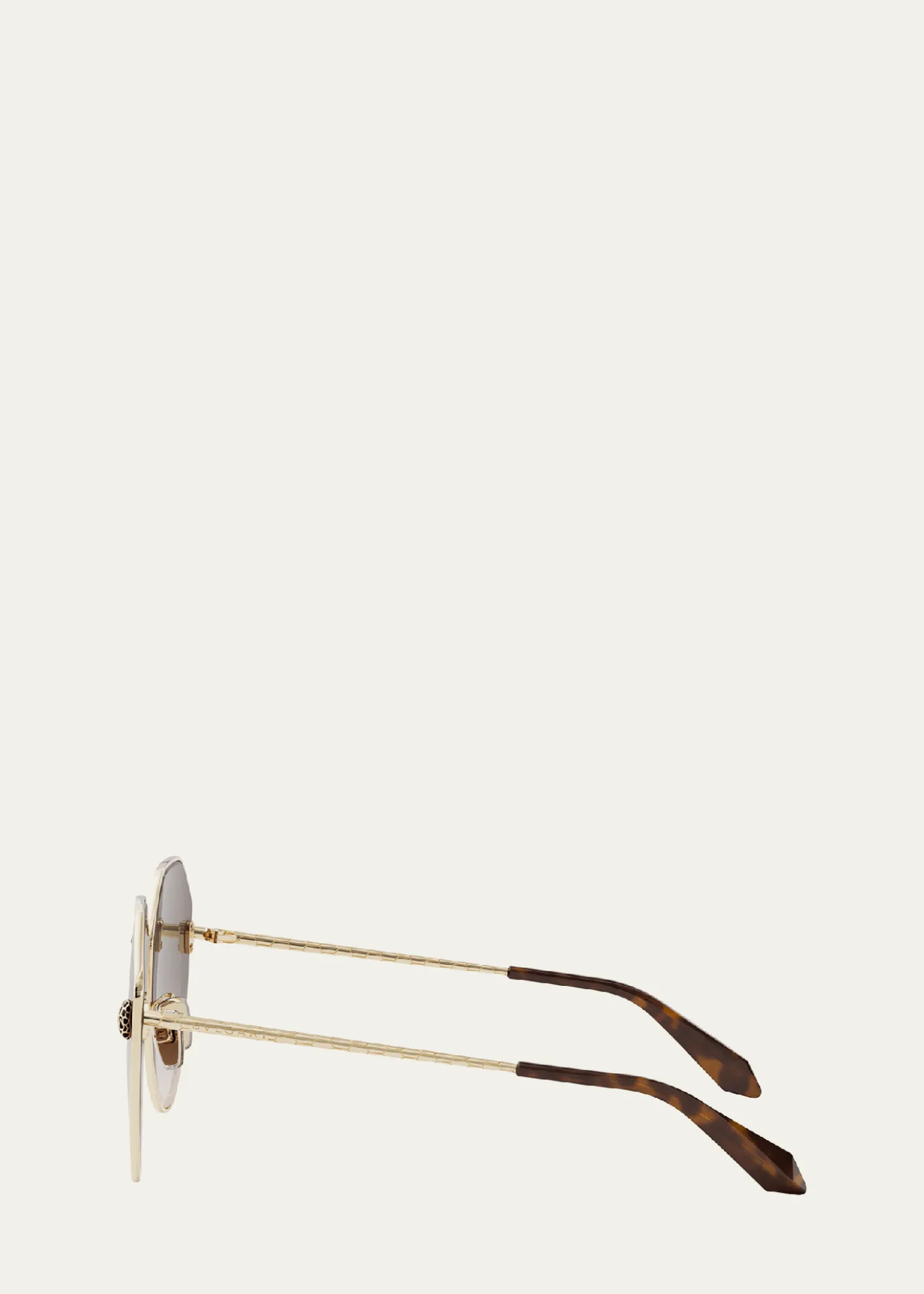 BVLGARISerpenti Round Metal Sunglasses