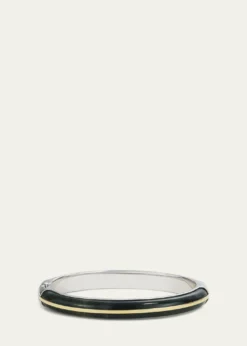 By PariahEssential Stacking Cuff Bracelet, Moss Agate