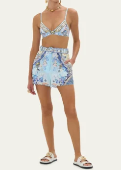 CamillaAl Manial Palace Memoirs Tuck-Front Shorts