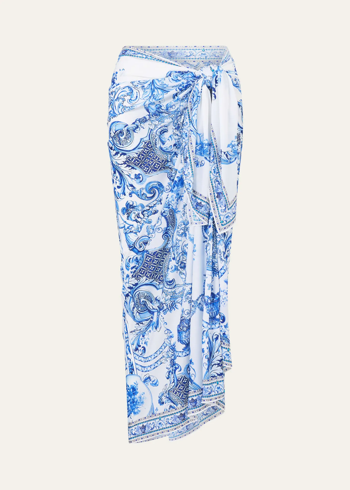 CamillaCeramic Panoramic Multiwear Long Sarong Coverup