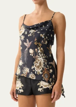 CamillaFlamenco Folklore Asymmetric Draped Top