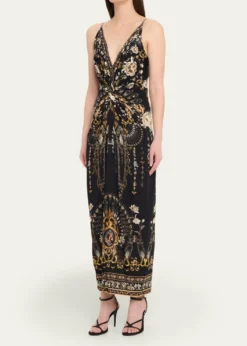 CamillaFlamenco Folklore Strappy Twist-Front Dress