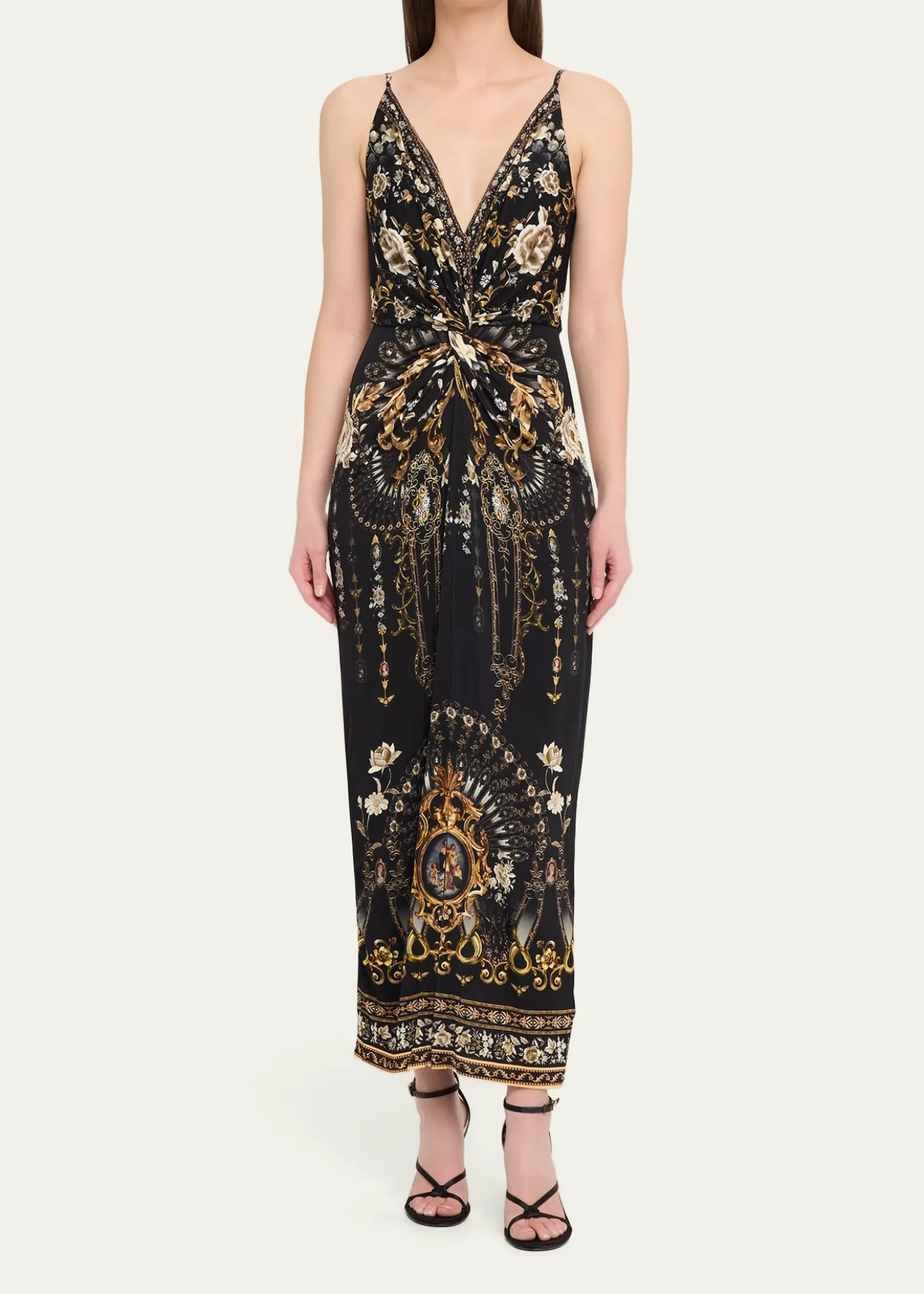 CamillaFlamenco Folklore Strappy Twist-Front Dress