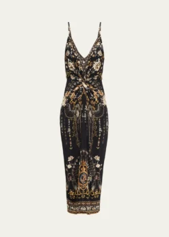 CamillaFlamenco Folklore Strappy Twist-Front Dress