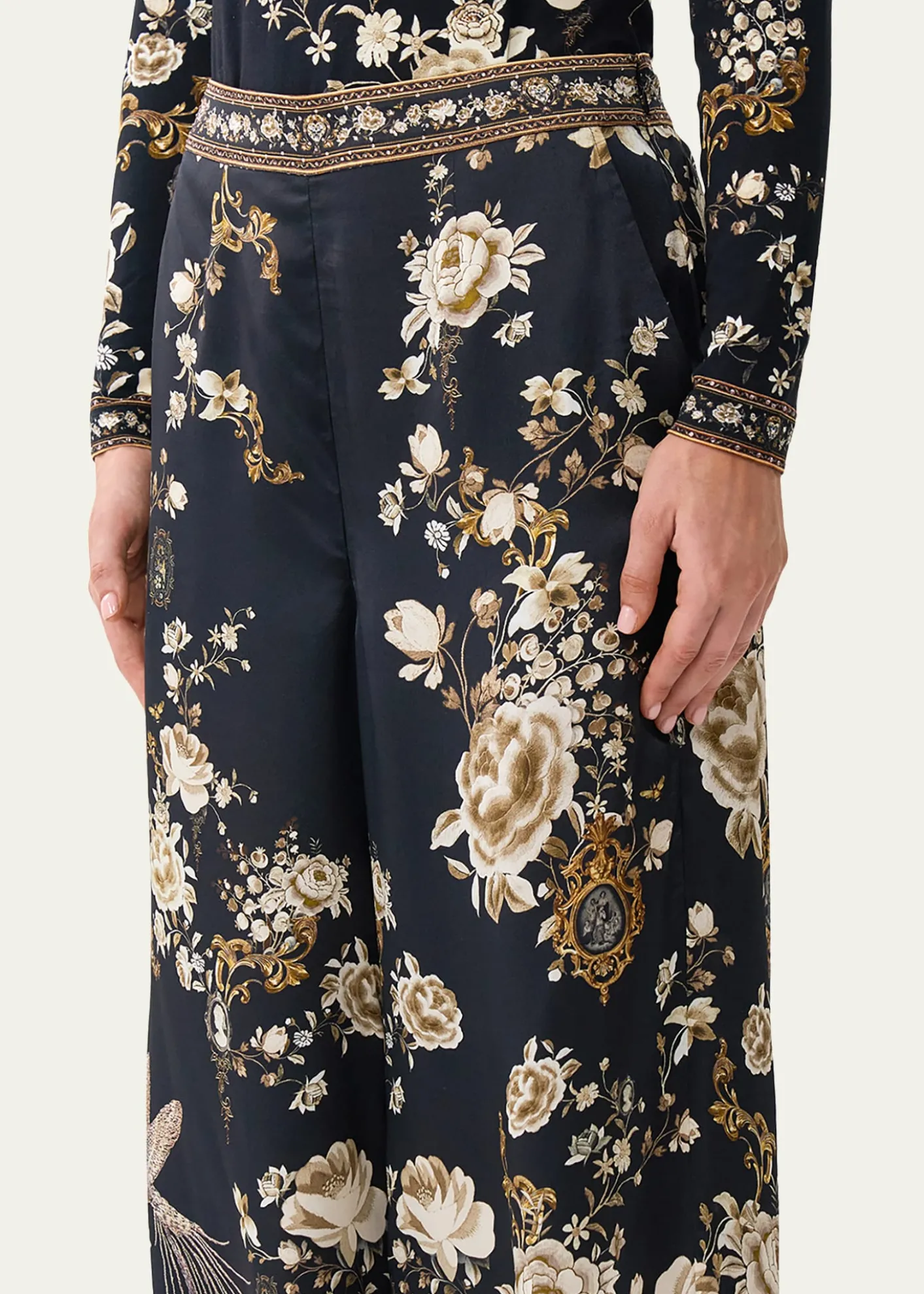 CamillaFlamenco Folklore Straight-Leg Relaxed Trousers