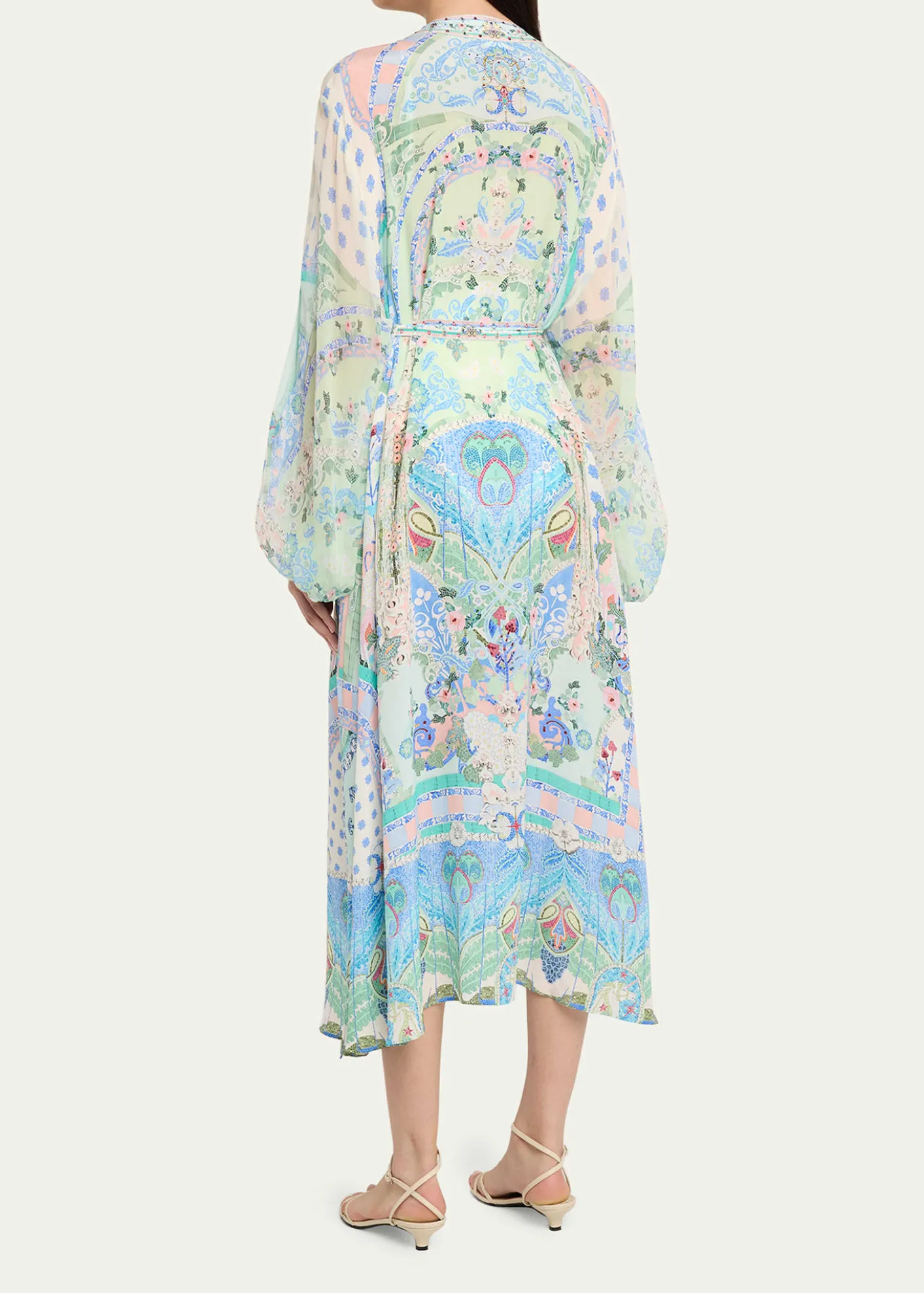 CamillaMidsummer Mosaics Blouson-Sleeve Layer
