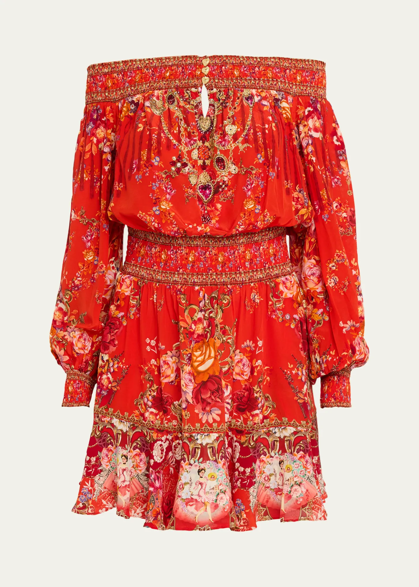 CamillaOle Ole Off-Shoulder Mini Dress