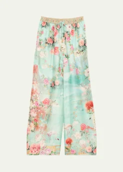 CamillaThe Jewellery Museum Silk Lounge Pants