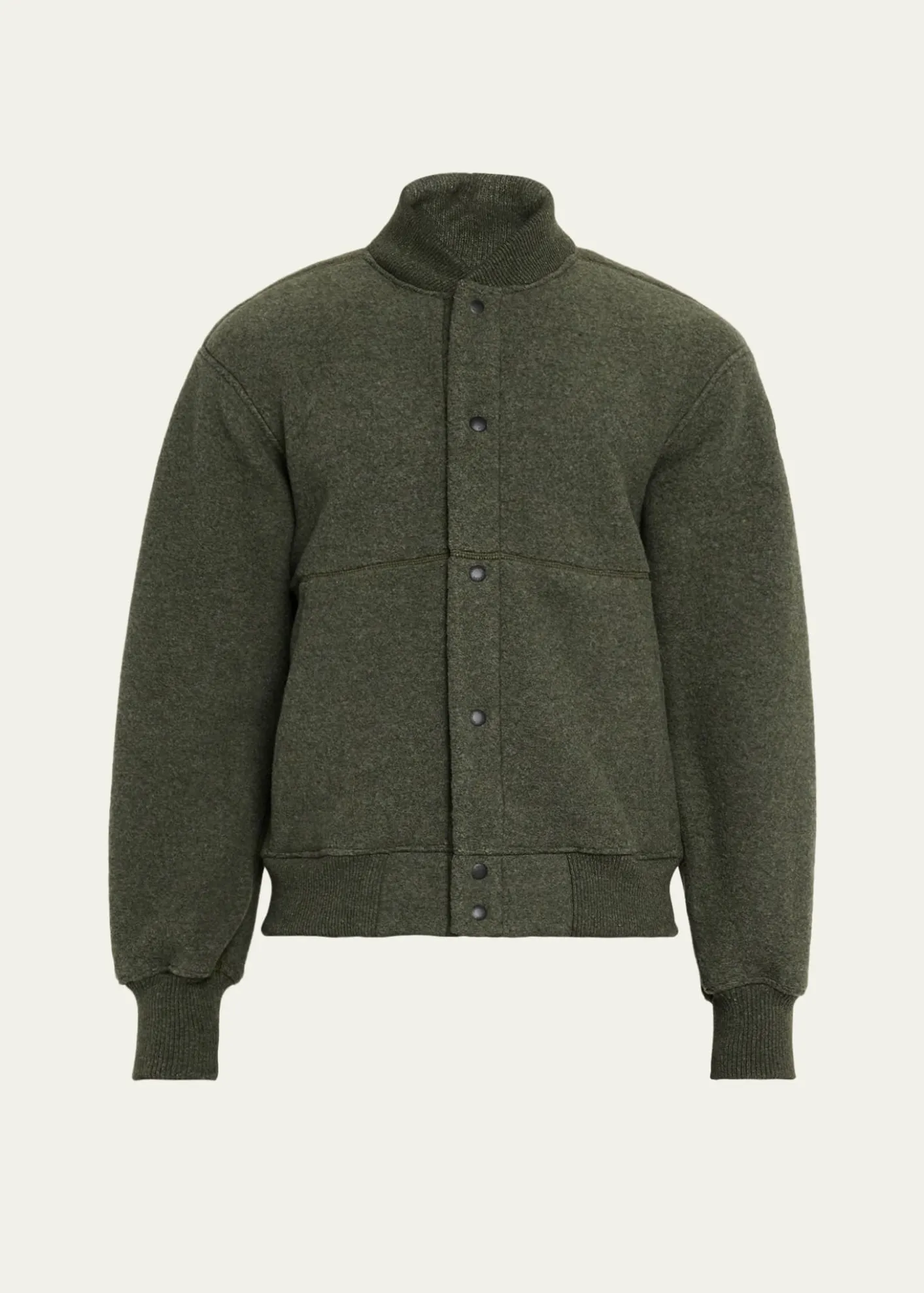 Canada GooseMen's Hudson Fleece Snap-Front Bomber Jacket