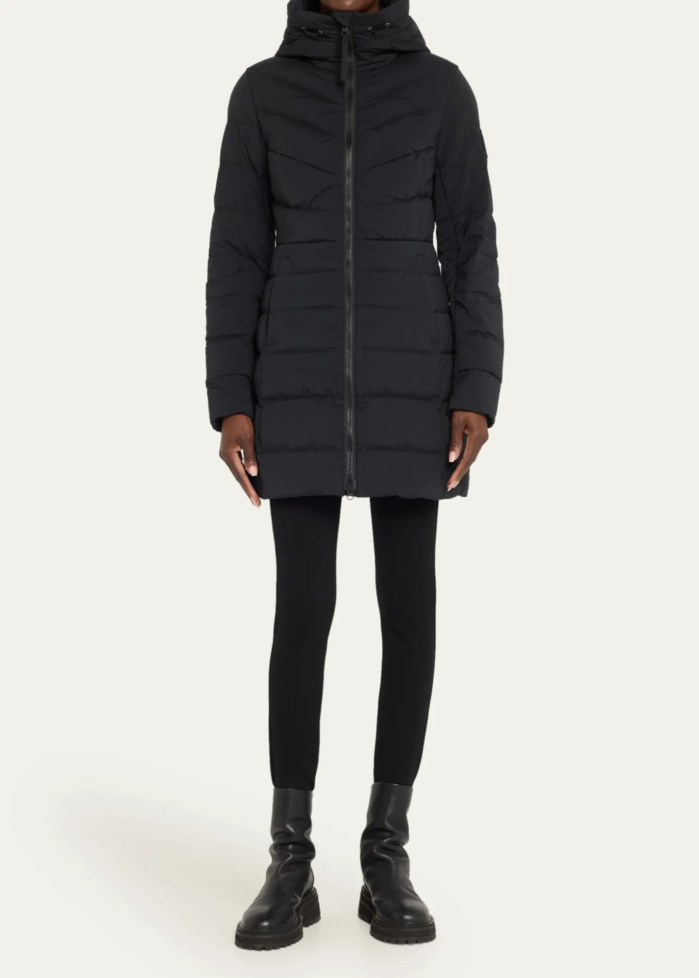 Canada GooseClair Coat Black Label