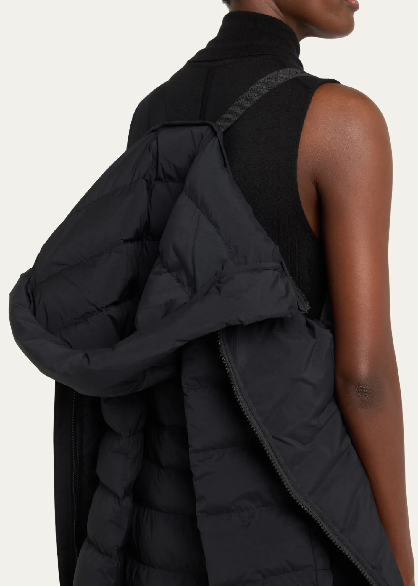 Canada GooseClair Long Coat Black Label