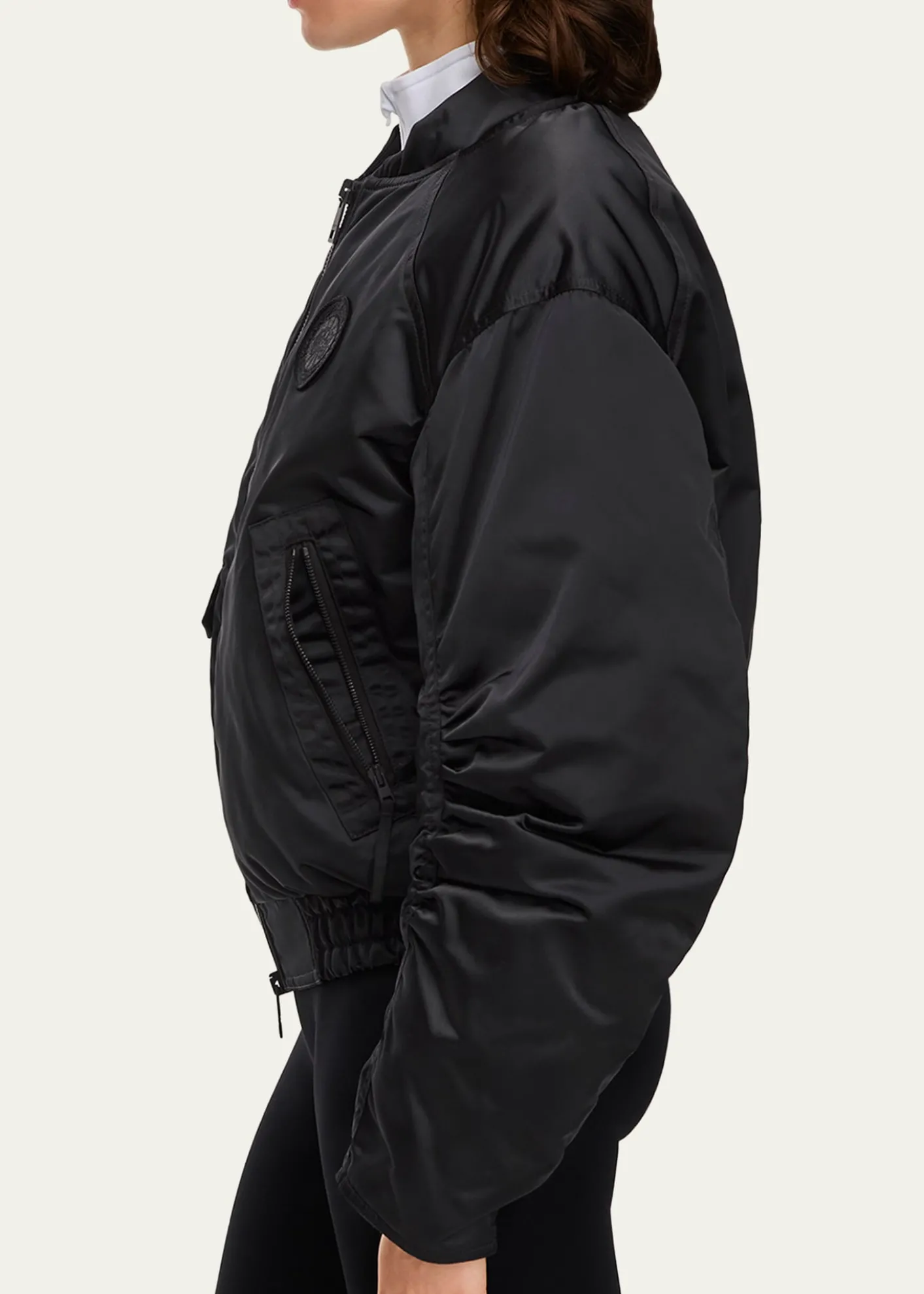 Canada GooseJade Down Satin Bomber Jacket