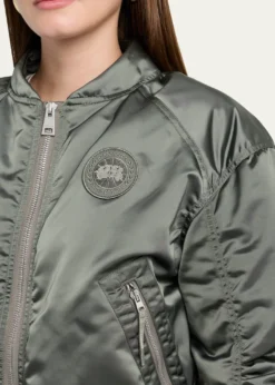Canada GooseJade Down Satin Bomber Jacket