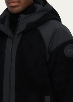 Canada GooseMen's Alberni Reversible Fleece Hooded Bomber Jacket