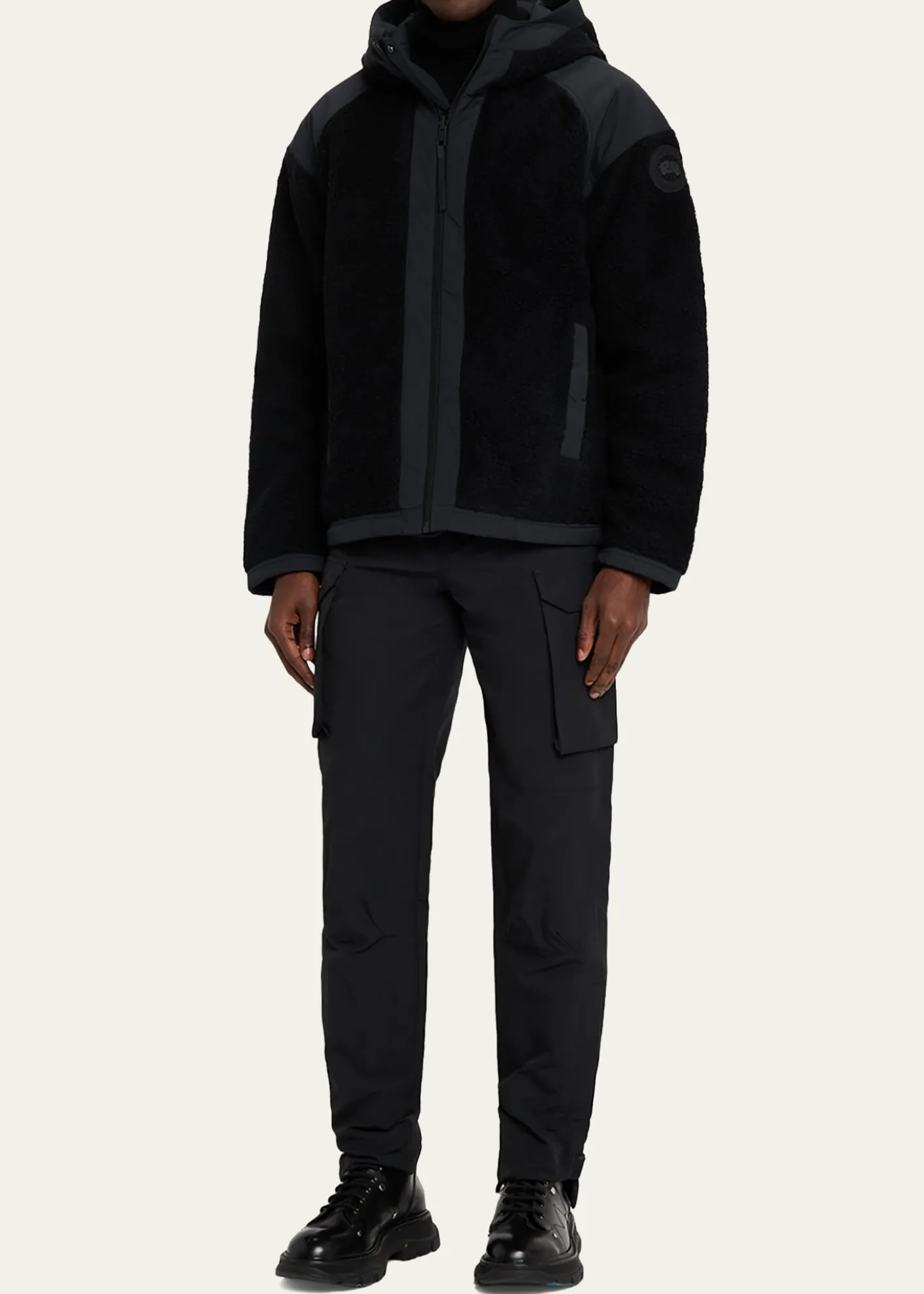 Canada GooseMen's Alberni Reversible Fleece Hooded Bomber Jacket