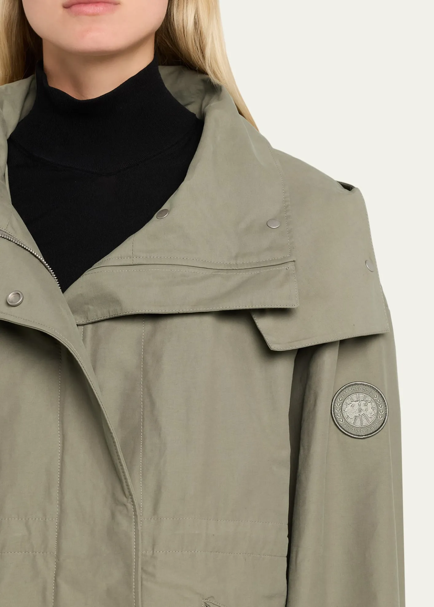 Canada GooseOlivine Oversized Jacket with Removable Hood