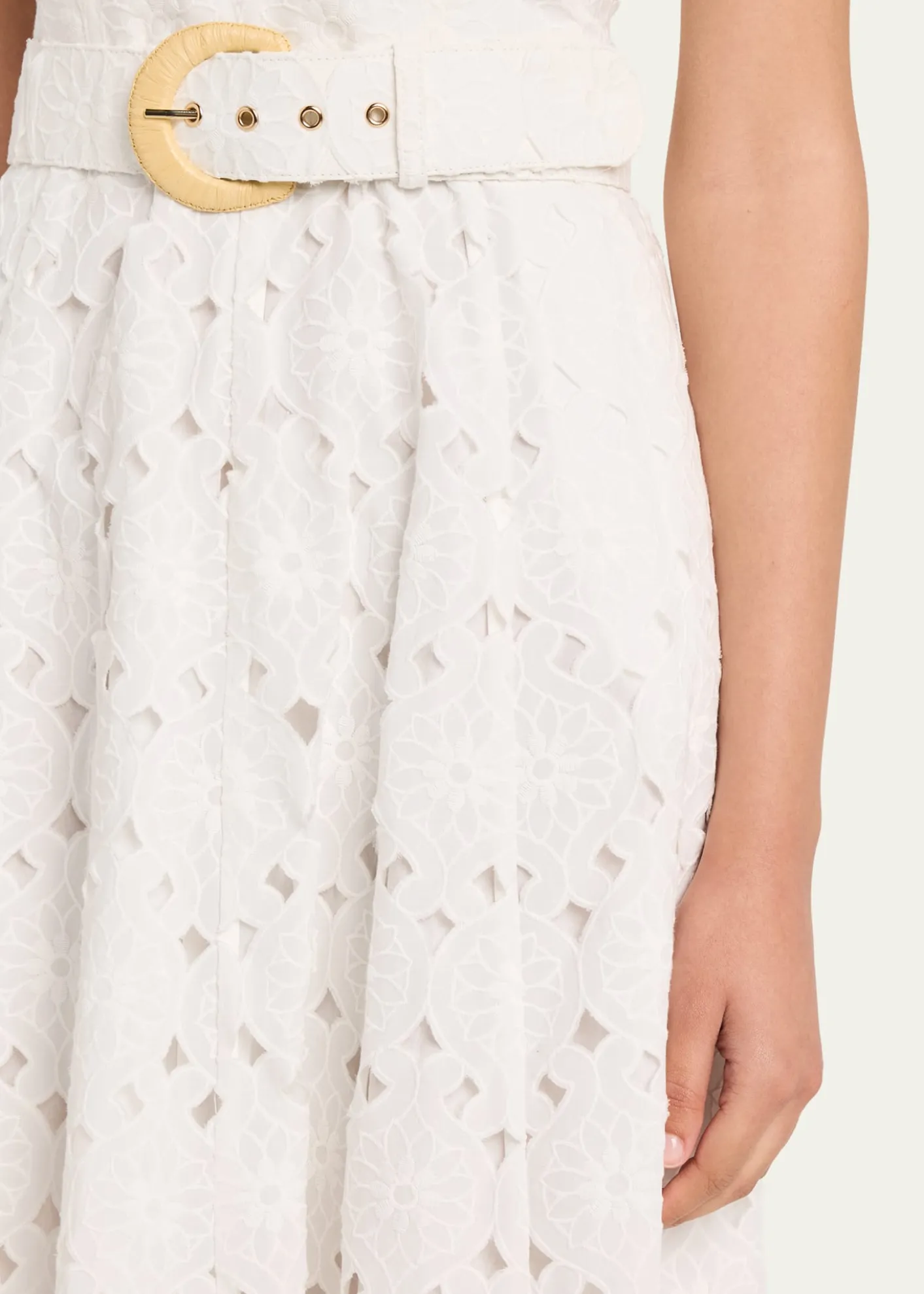 Cara CaraCalypso Embroidered A-Line Midi Dress