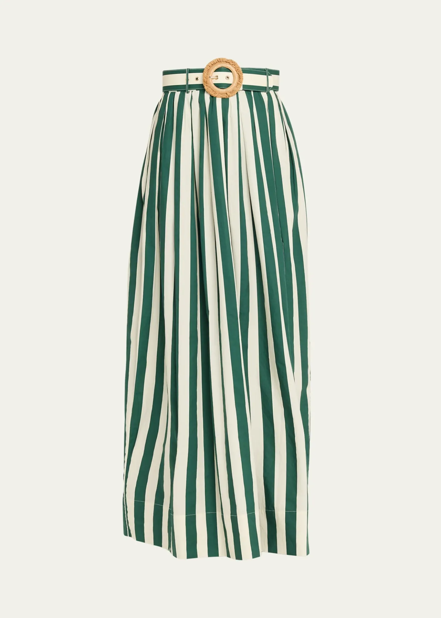 Cara CaraGreenfield Belted Cotton Maxi Skirt