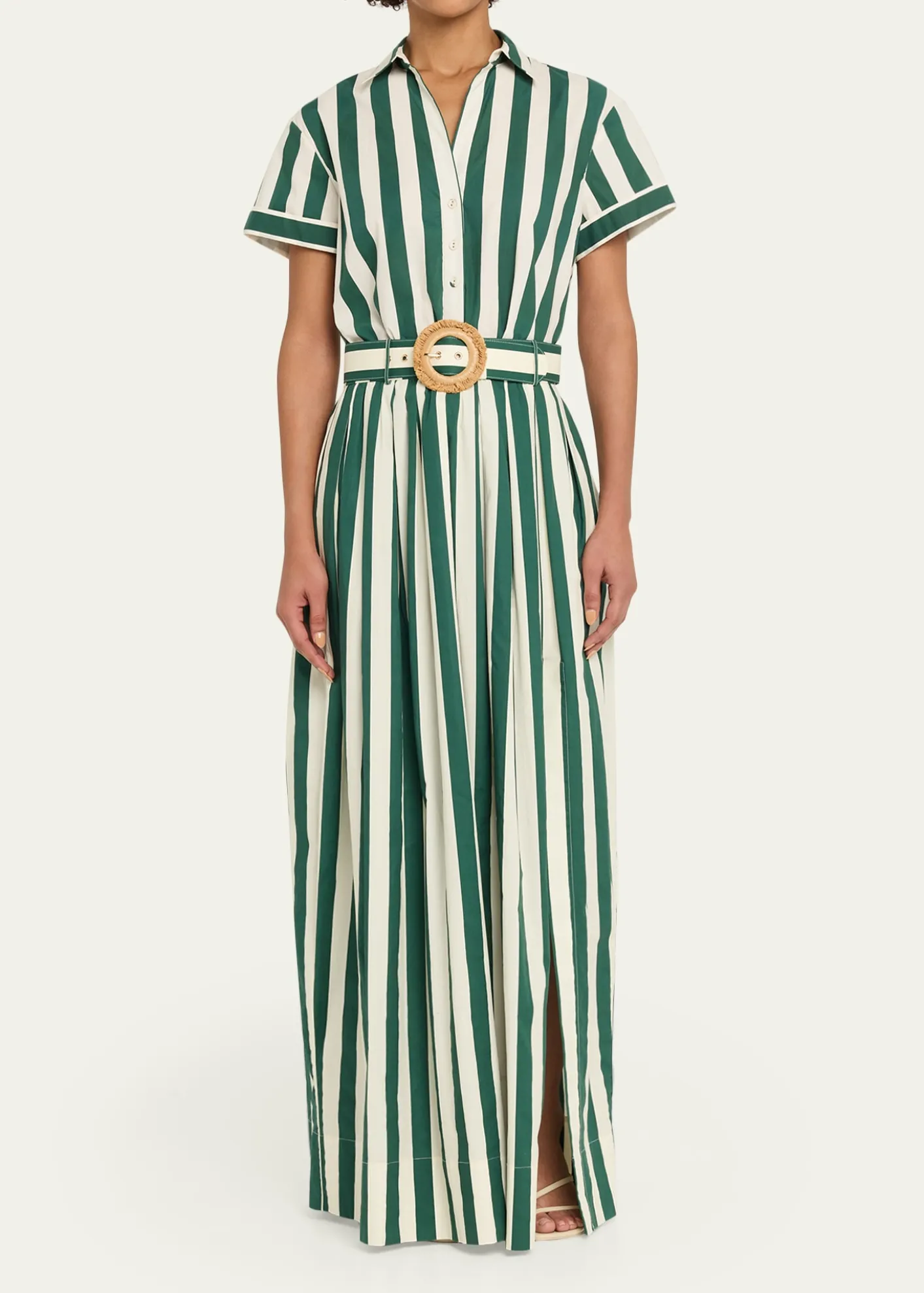 Cara CaraGreenfield Belted Cotton Maxi Skirt