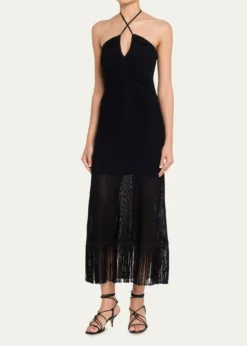 Cara CaraHawthorn Fringe Halter Dress