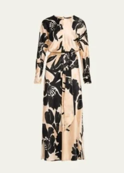 Cara CaraMontgomery Silk Midi Dress