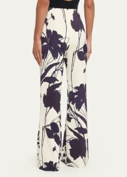 Cara CaraPisa Printed Flare Pants