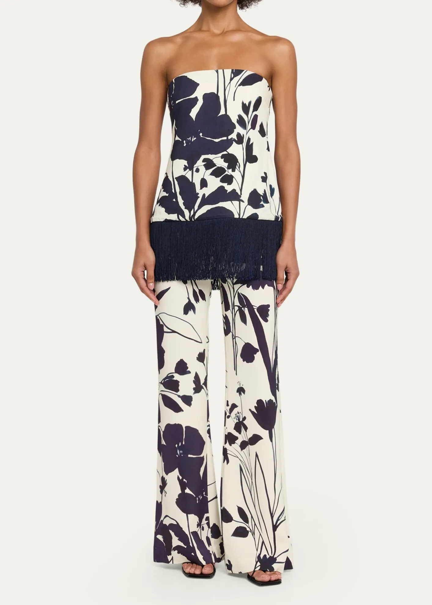 Cara CaraPisa Printed Flare Pants