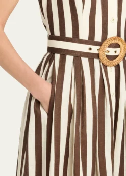 Cara CaraQuentin Belted Halter Midi Dress