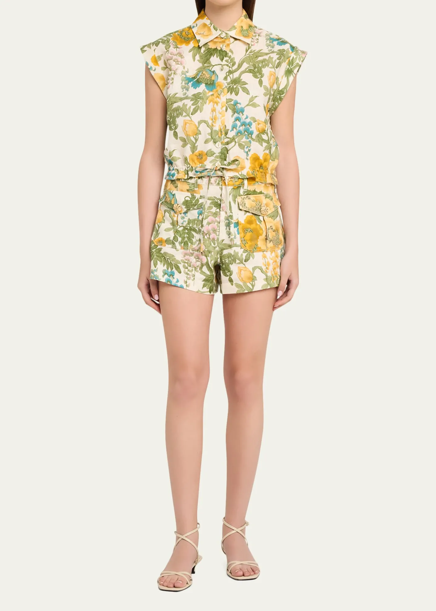 Cara CaraXenia Floral Linen Shorts
