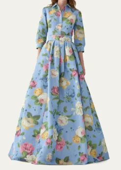 Carolina HerreraAna Floral Button-Down Shirt