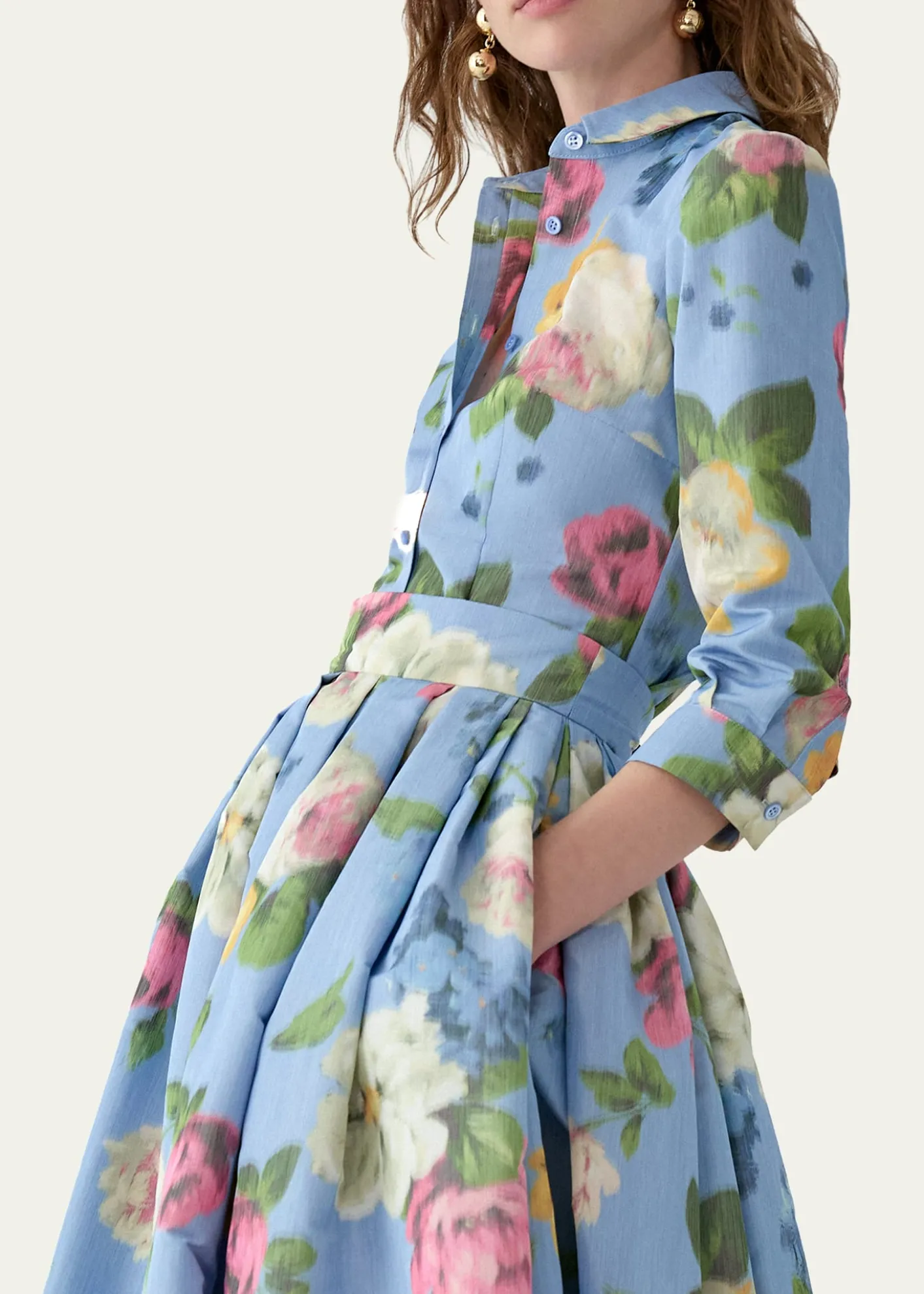 Carolina HerreraAna Floral Button-Down Shirt