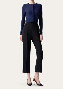 Carolina HerreraCrew-Neck Wool Cardigan
