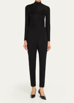 Carolina HerreraEmilie Seamed Skinny-Leg Ankle Pants