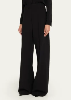 Carolina HerreraHigh-Rise Wide-Leg Wool Pants