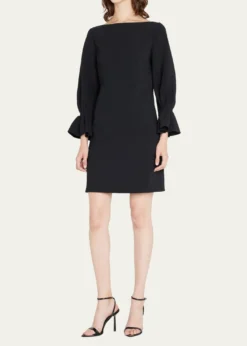 Carolina HerreraRuffle-Cuff Shift Dress
