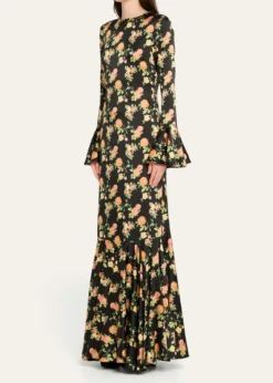 Caroline ConstasAllonia Floral Silk Gown