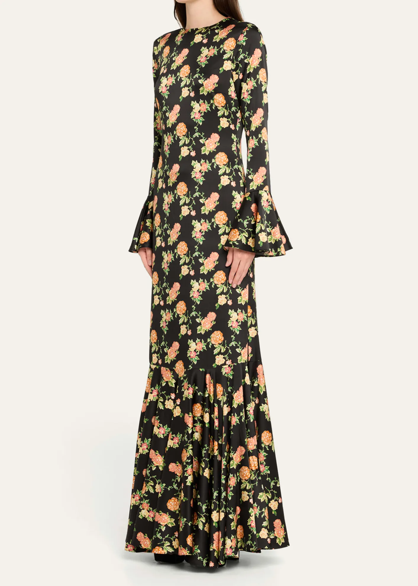 Caroline ConstasAllonia Floral Silk Gown