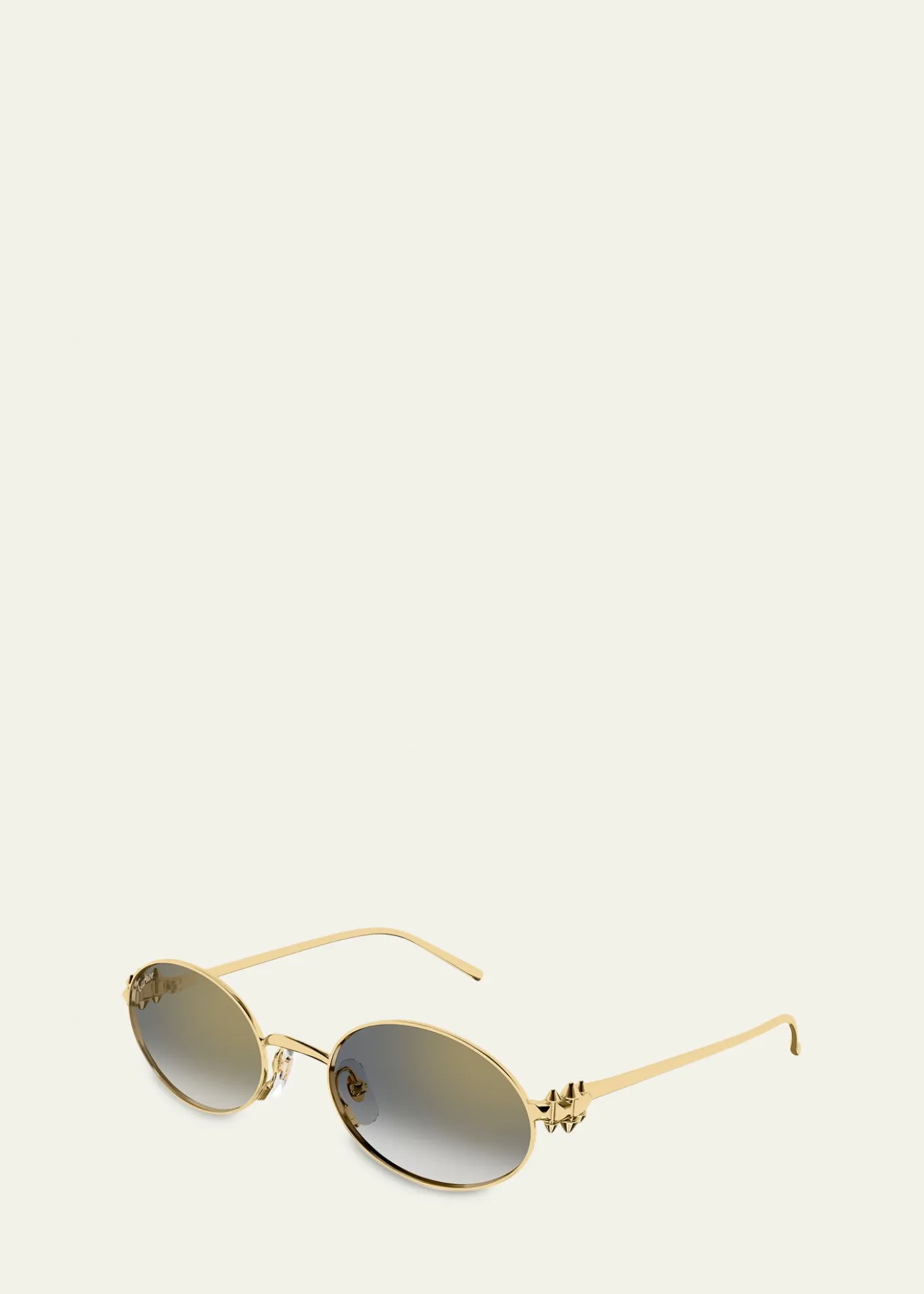CartierClash de Cartier 52mm Oval Metal Sunglasses