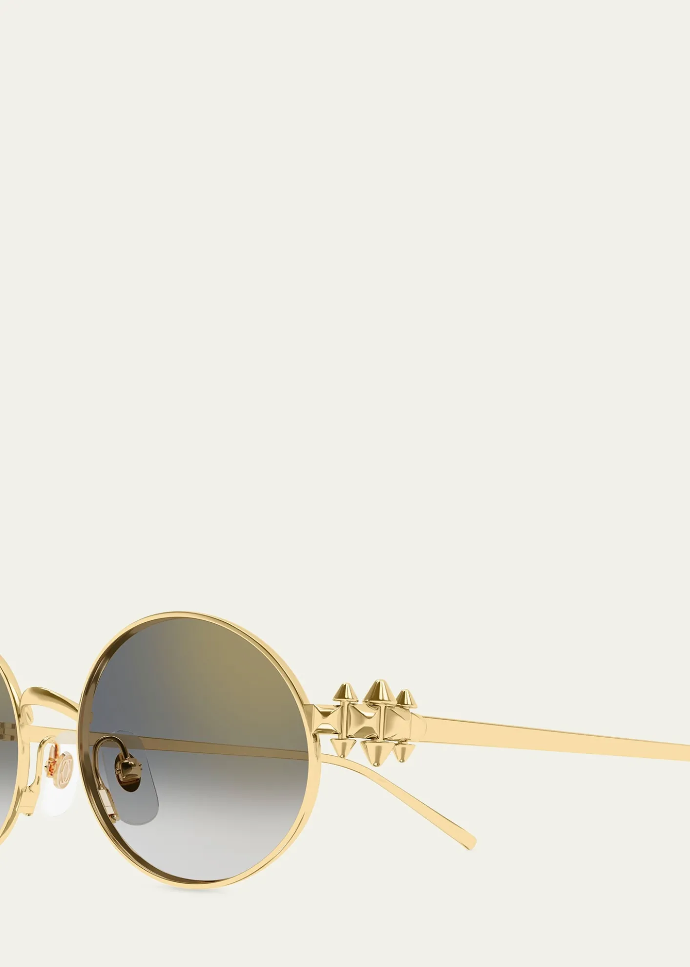 CartierClash de Cartier 52mm Oval Metal Sunglasses