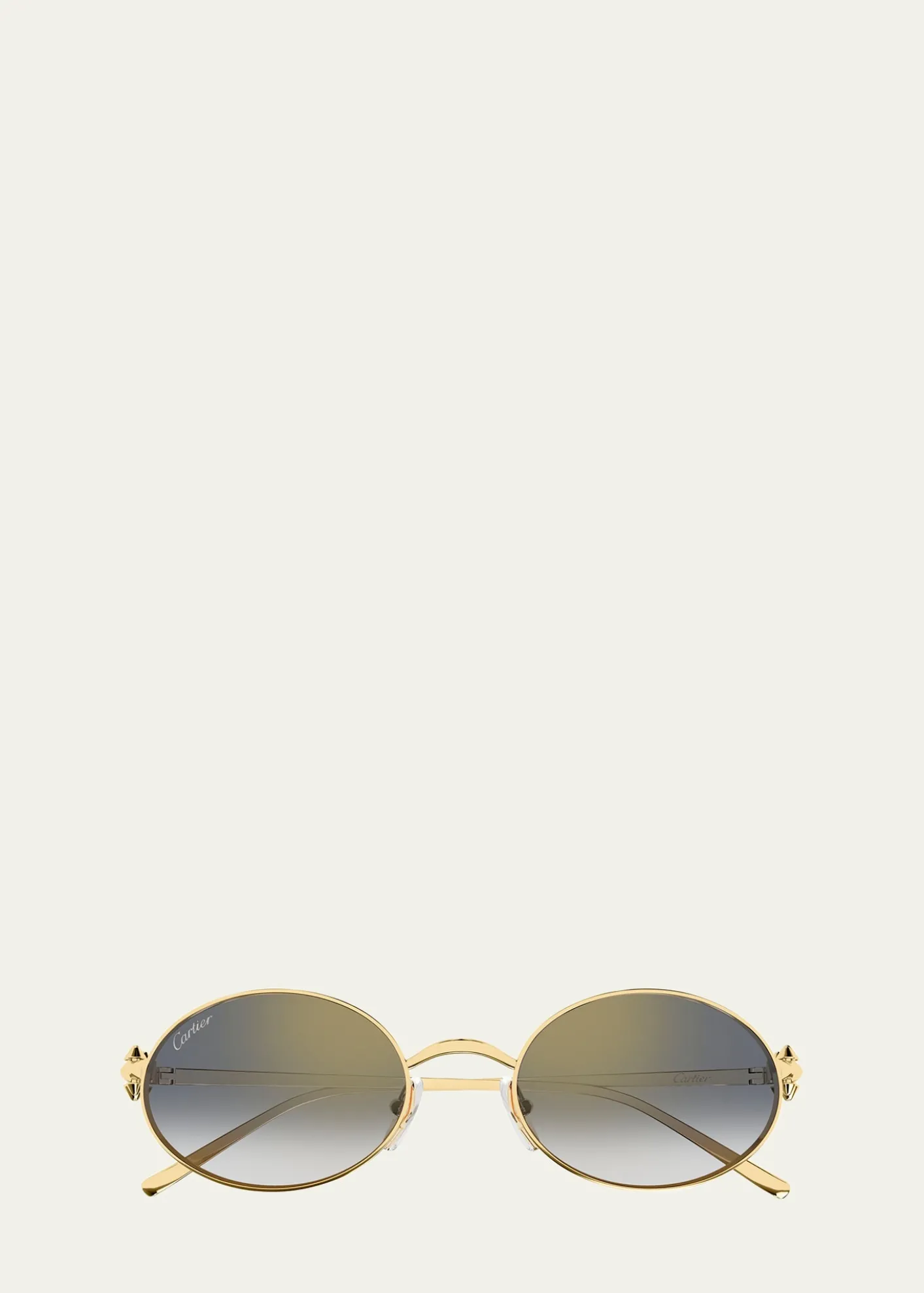 CartierClash de Cartier 52mm Oval Metal Sunglasses