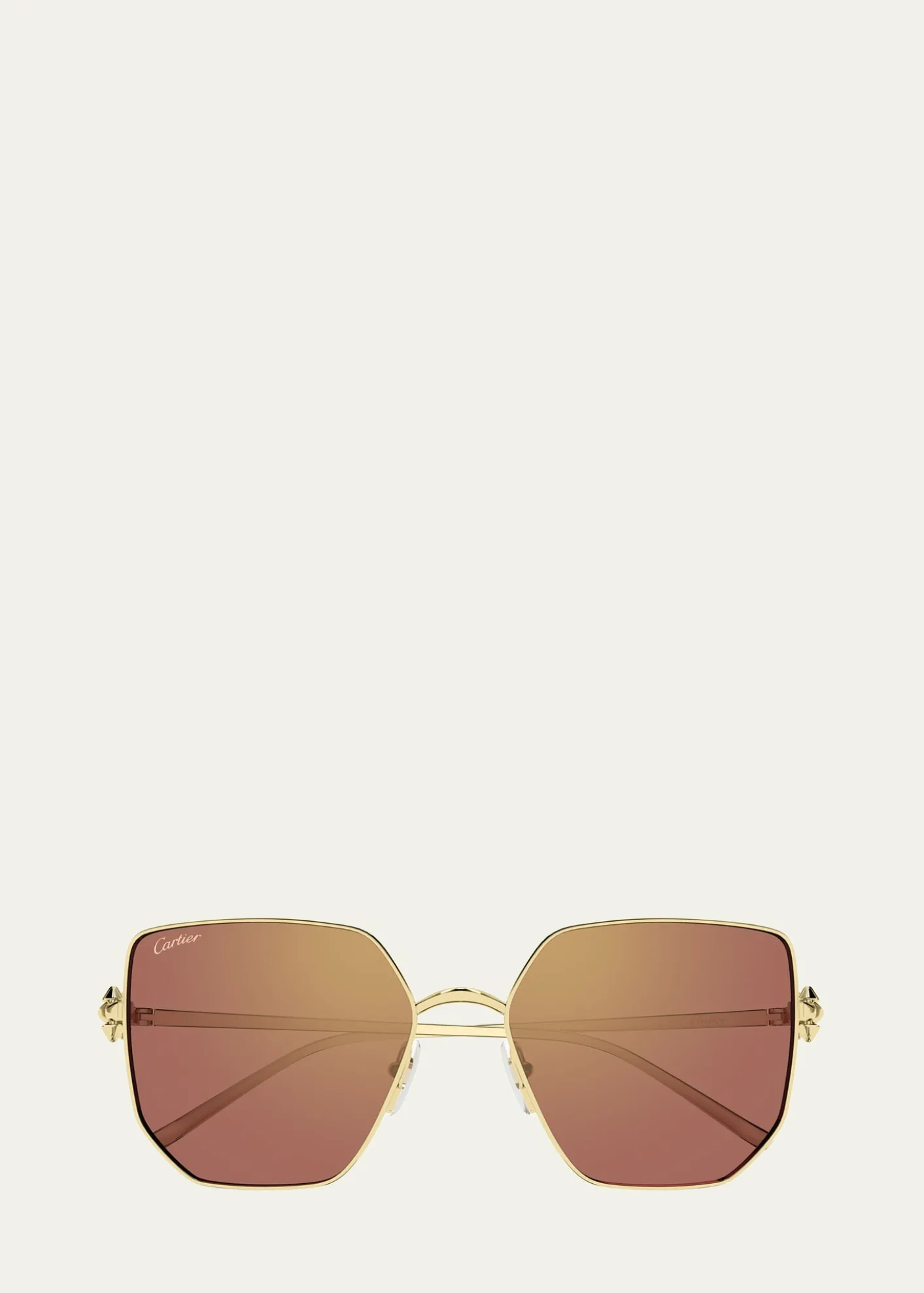 CartierClash de Cartier 56mm Rectangular Sunglasses