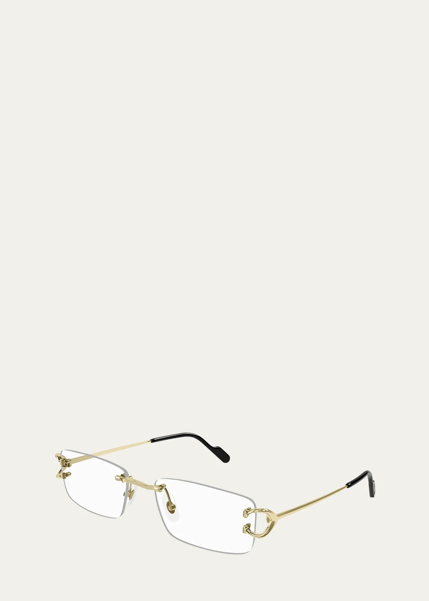 CartierMen's Rimless Metal Optical Glasses