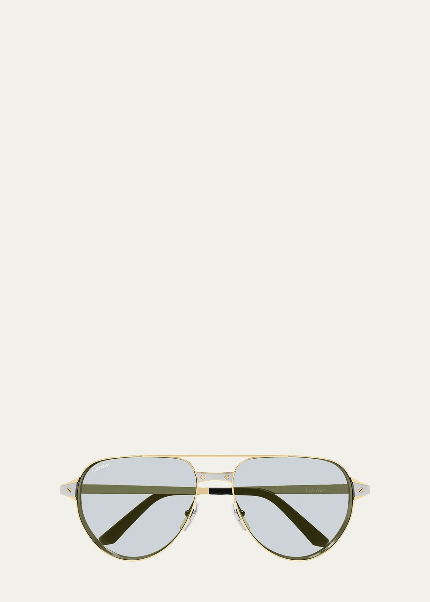 CartierMen's CT0425S-006 Metal and Acetate Aviator Sunglasses